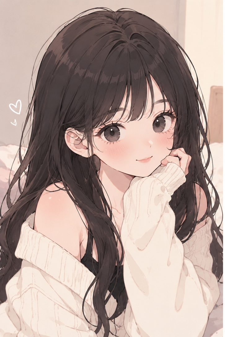 일러스트를 인쇄한 포토카드 예시